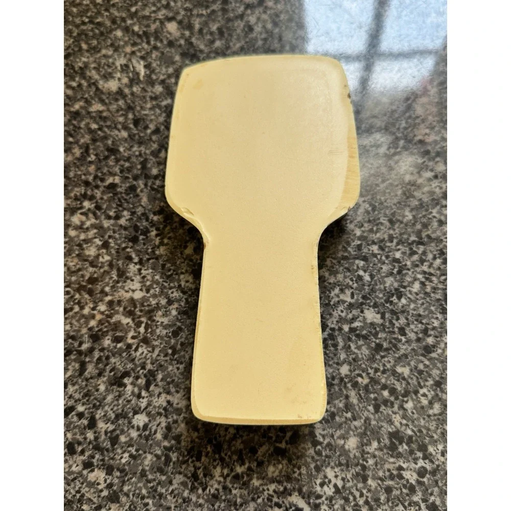 Mid Century Modern 1970 Lucite Acrylic Wood Tools Kitchen Spoon Rest mcm Vintage